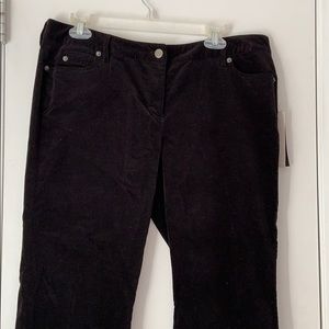 Kenneth Cole black velvet jeans